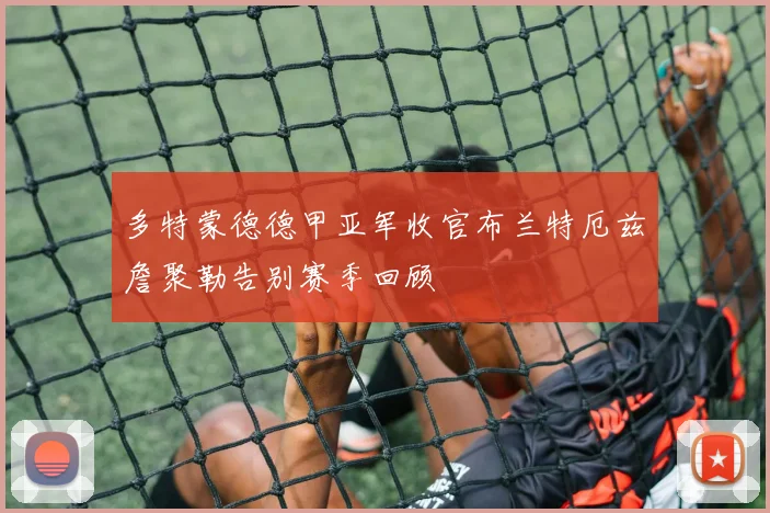 多特蒙德德甲亚军收官布兰特厄兹詹聚勒告别赛季回顾
